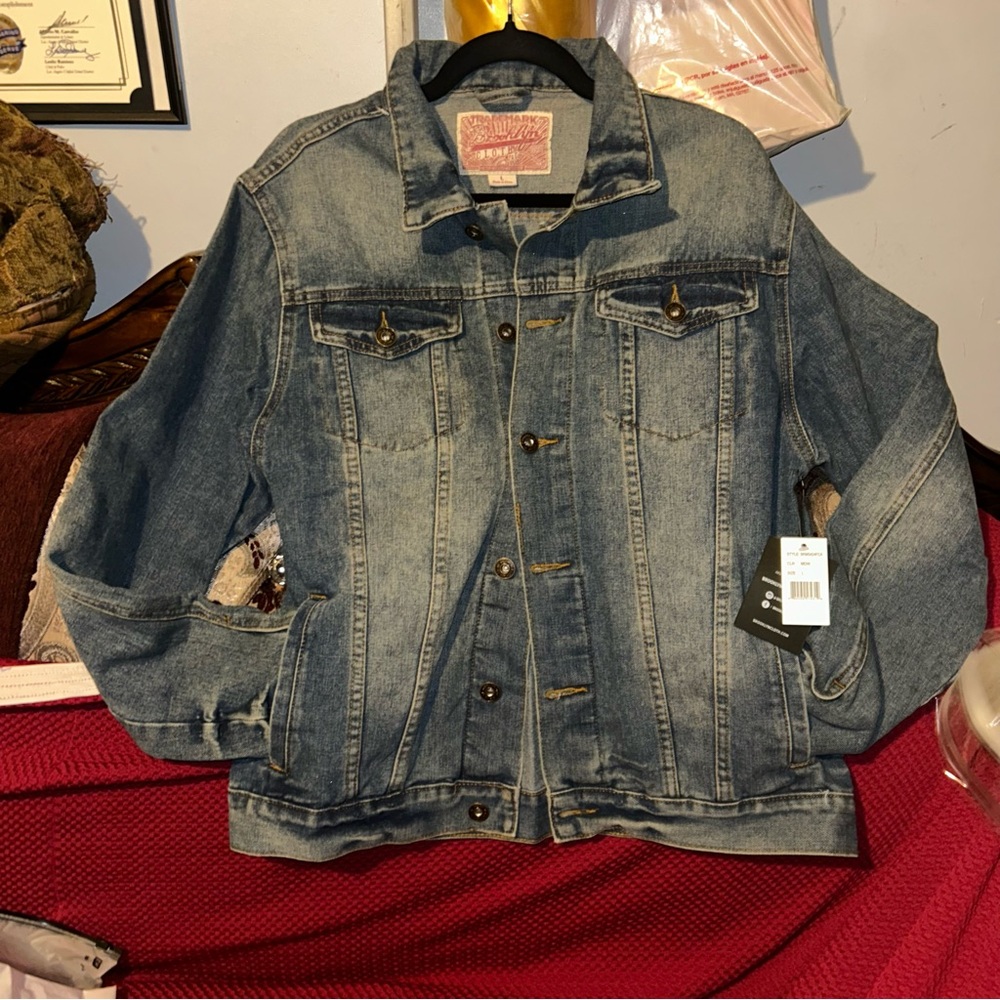 NWT Trademark Brooklyn Clothes Denim Jean Jacket - Size Large (Men)